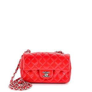 Chanel Mini Classic Single Flap Bag Quilted Patent